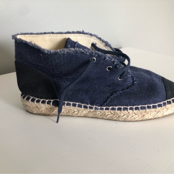 Chanel denim espadrilles High Top size 37 EU - Picture 2 of 9
